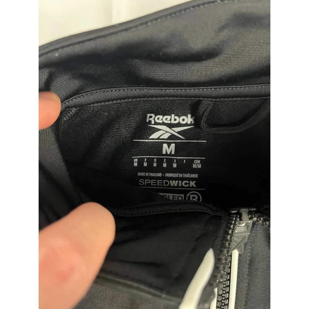 Reebok ID BV Tricot TT‎ Track Jacket Black White Training Top Women's M